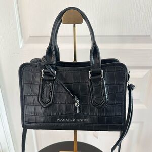 Marc Jacobs Croc Embossed Leather Tote / Shoulder Bag Mini Cruiser - NWT
